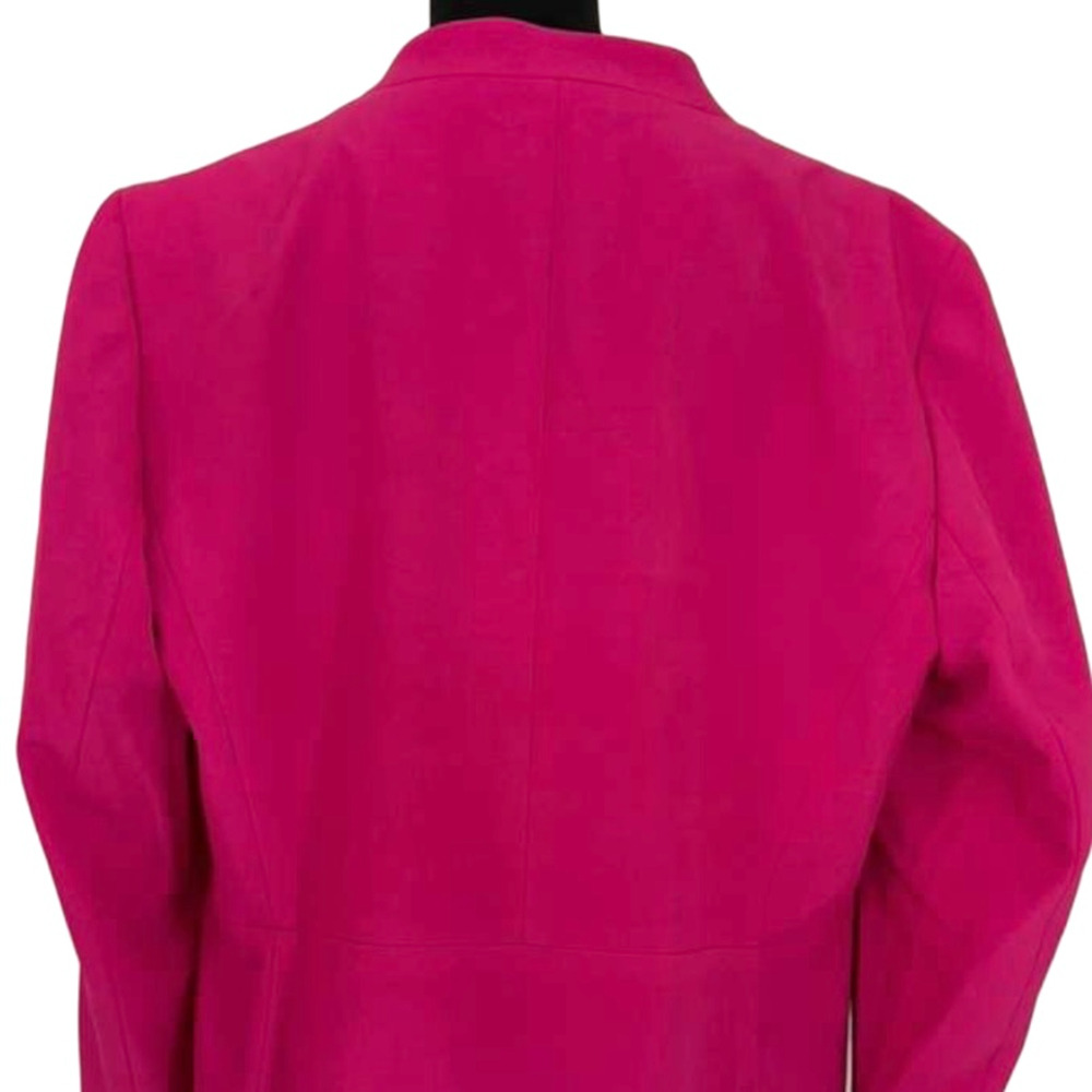 Le Suit 2 Piece Skirt Suit Set Pink Fuchsia Blazer Jacket Pencil Skirt 14W NWT - Picture 5 of 13